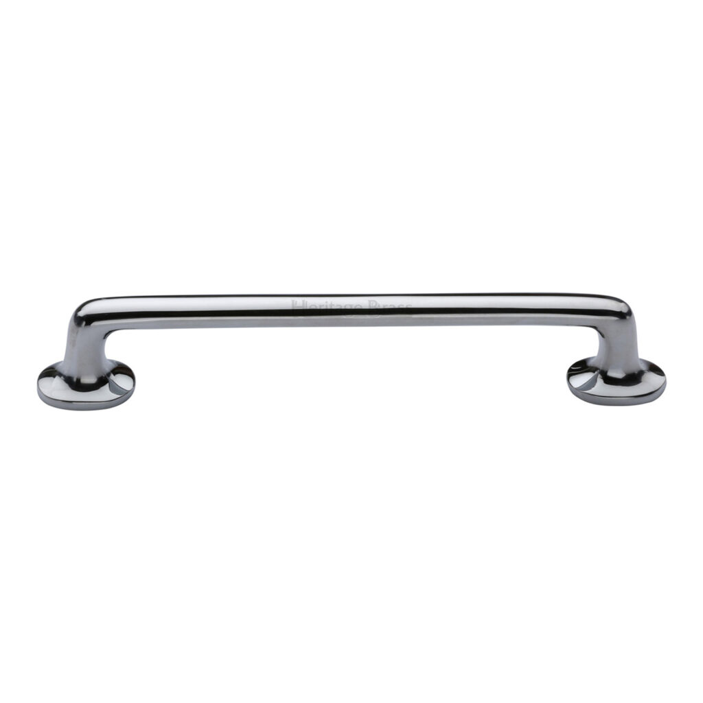 Heritage Brass Cabinet Pull Traditional Design 96mm CTC Satin Chrome Finish 1