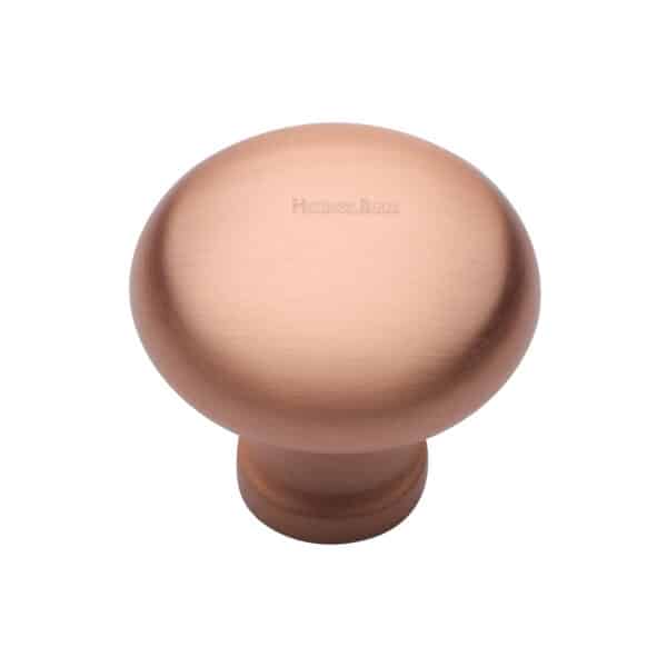 Heritage Brass Cabinet Knob Victorian Oval Design 38mm Matt Bronze finish 1