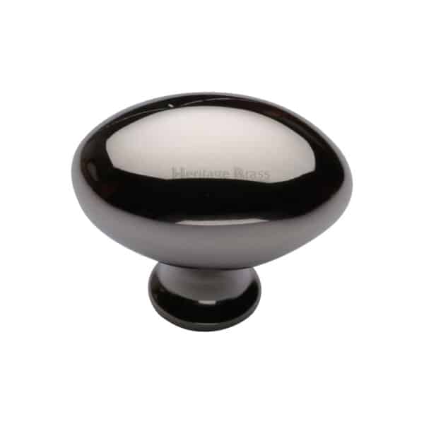 Heritage Brass Cabinet Knob Classic Square Design 40mm Matt Black finish 1