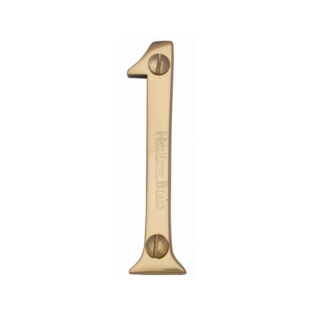 Heritage Brass Numeral 4 Face Fix 76mm (3") Matt Bronze finish 1