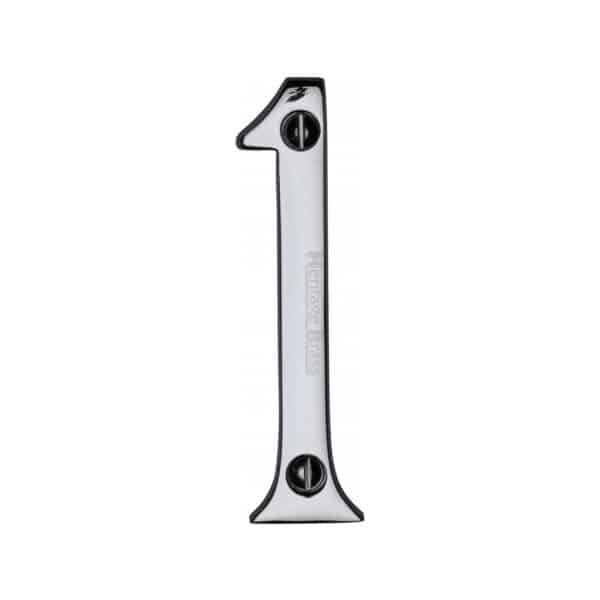 Heritage Brass Numeral 4 Face Fix 76mm (3") Polished Brass finish 1