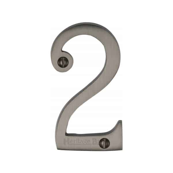 Heritage Brass Numeral 5 Face Fix 76mm (3") Antique Brass finish 1