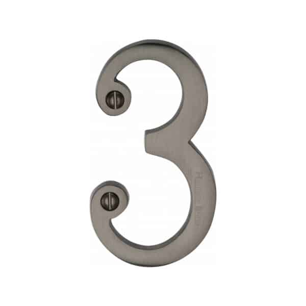 Heritage Brass Numeral 6 Face Fix 76mm (3") Antique Brass finish 1