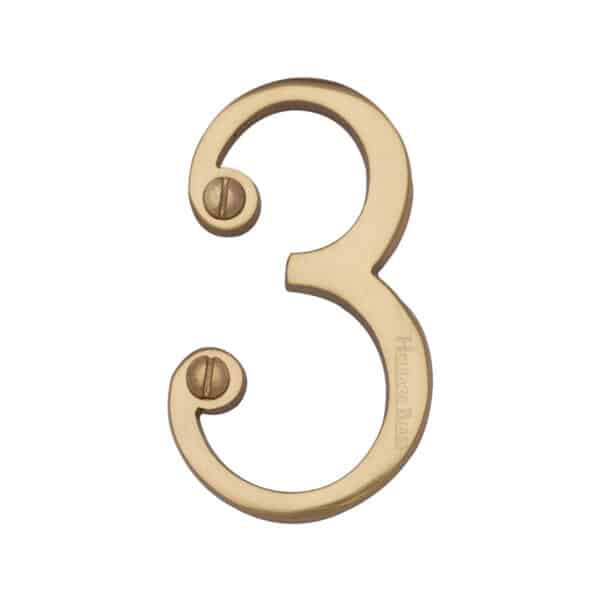 Heritage Brass Numeral 6 Face Fix 76mm (3") Matt Bronze finish 1