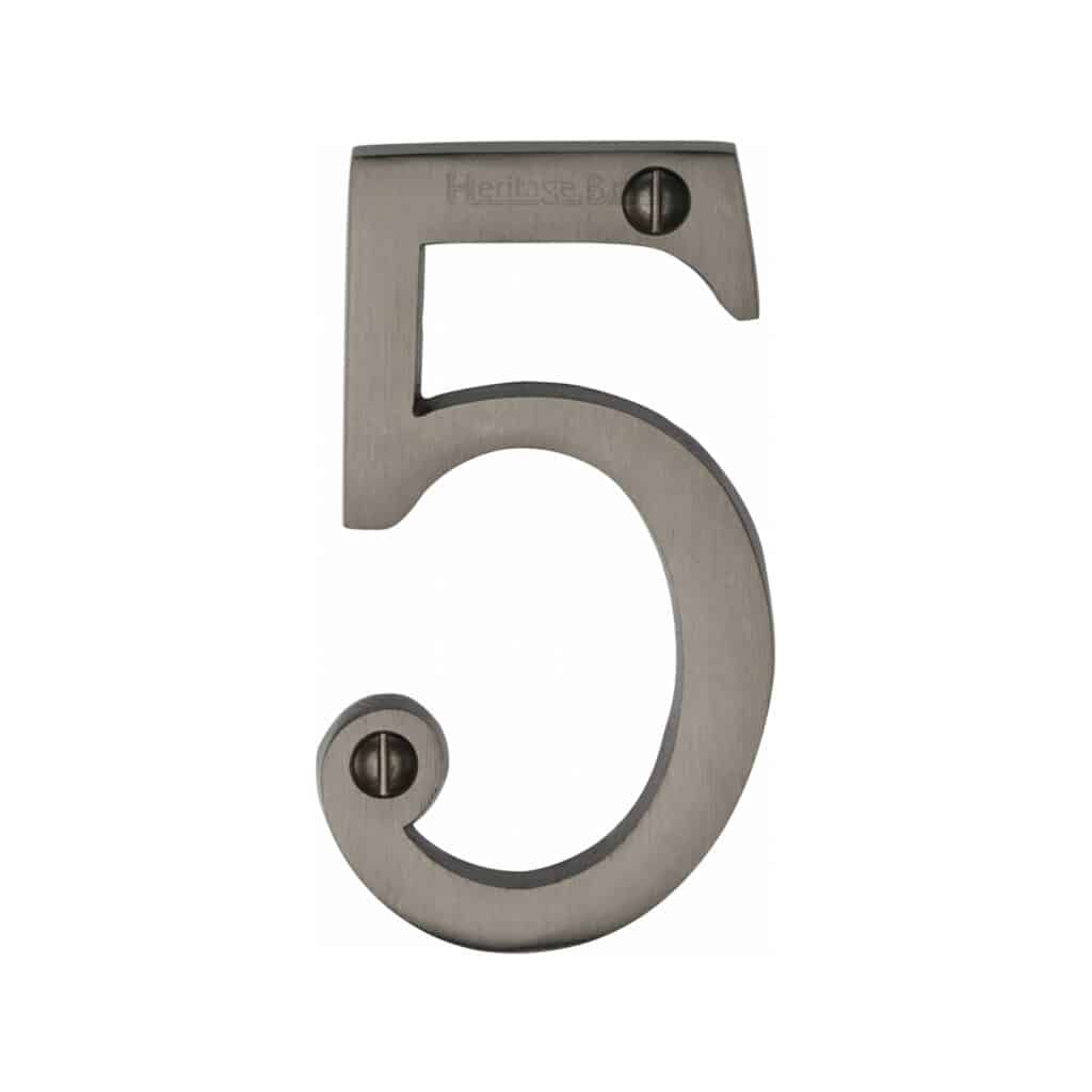 Heritage Brass Numeral 8 Face Fix 76mm (3") Antique Brass finish 1