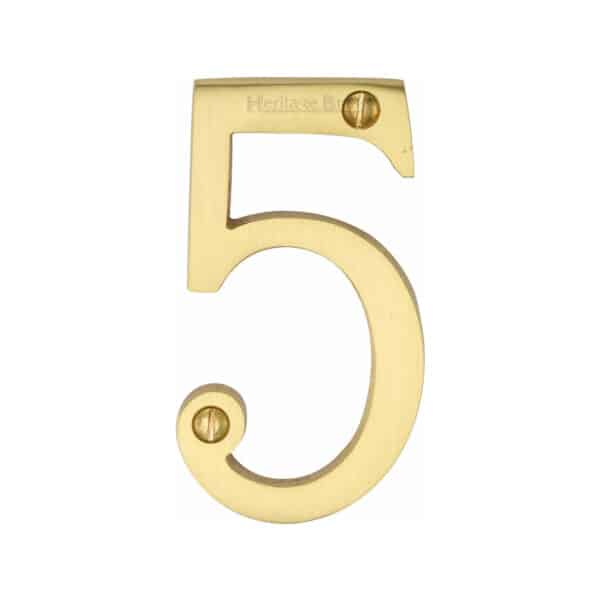 Heritage Brass Numeral 8 Face Fix 76mm (3") Polished Nickel finish 1