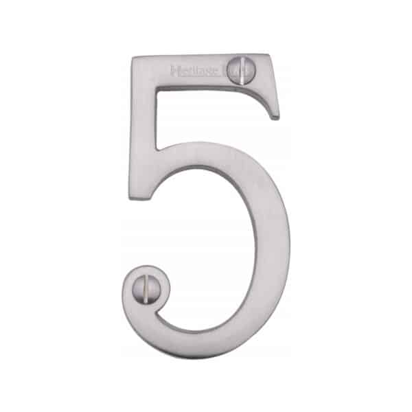 Heritage Brass Numeral 8 Face Fix 76mm (3") Satin Brass finish 1