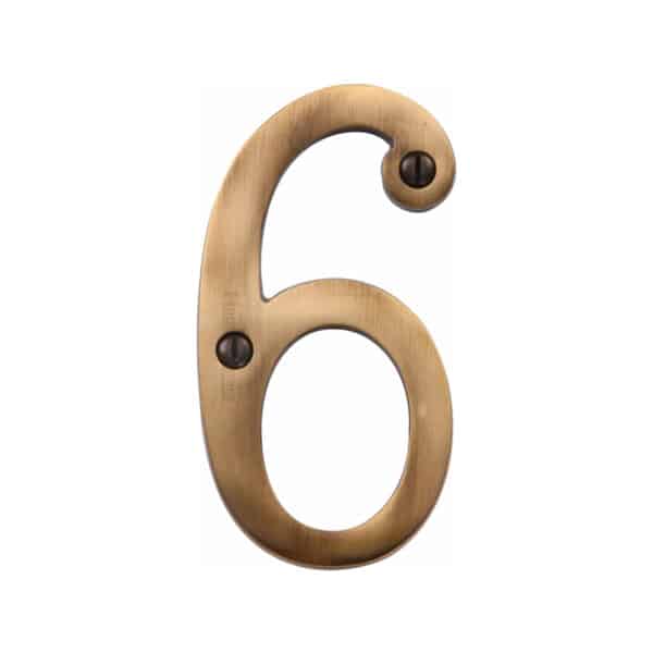 Heritage Brass Numeral 8 Face Fix 76mm (3") Satin Nickel finish 1