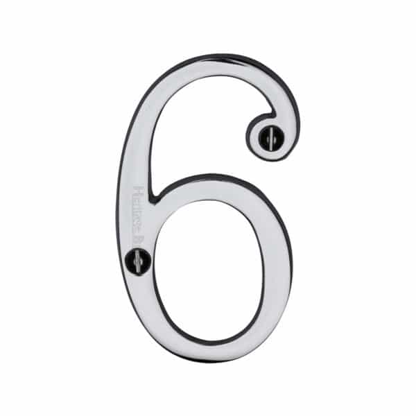 Heritage Brass Numeral 9 Face Fix 76mm (3") Polished Brass finish 1