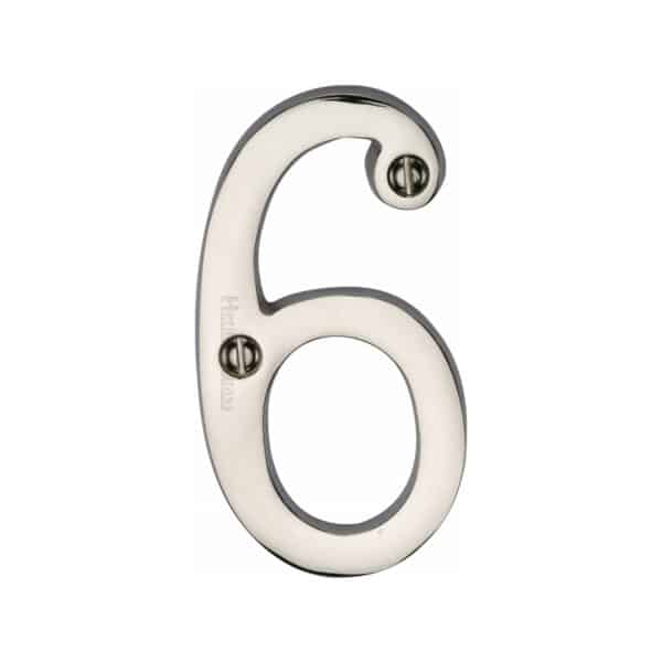 Heritage Brass Numeral 9 Face Fix 76mm (3") Polished Chrome finish 1