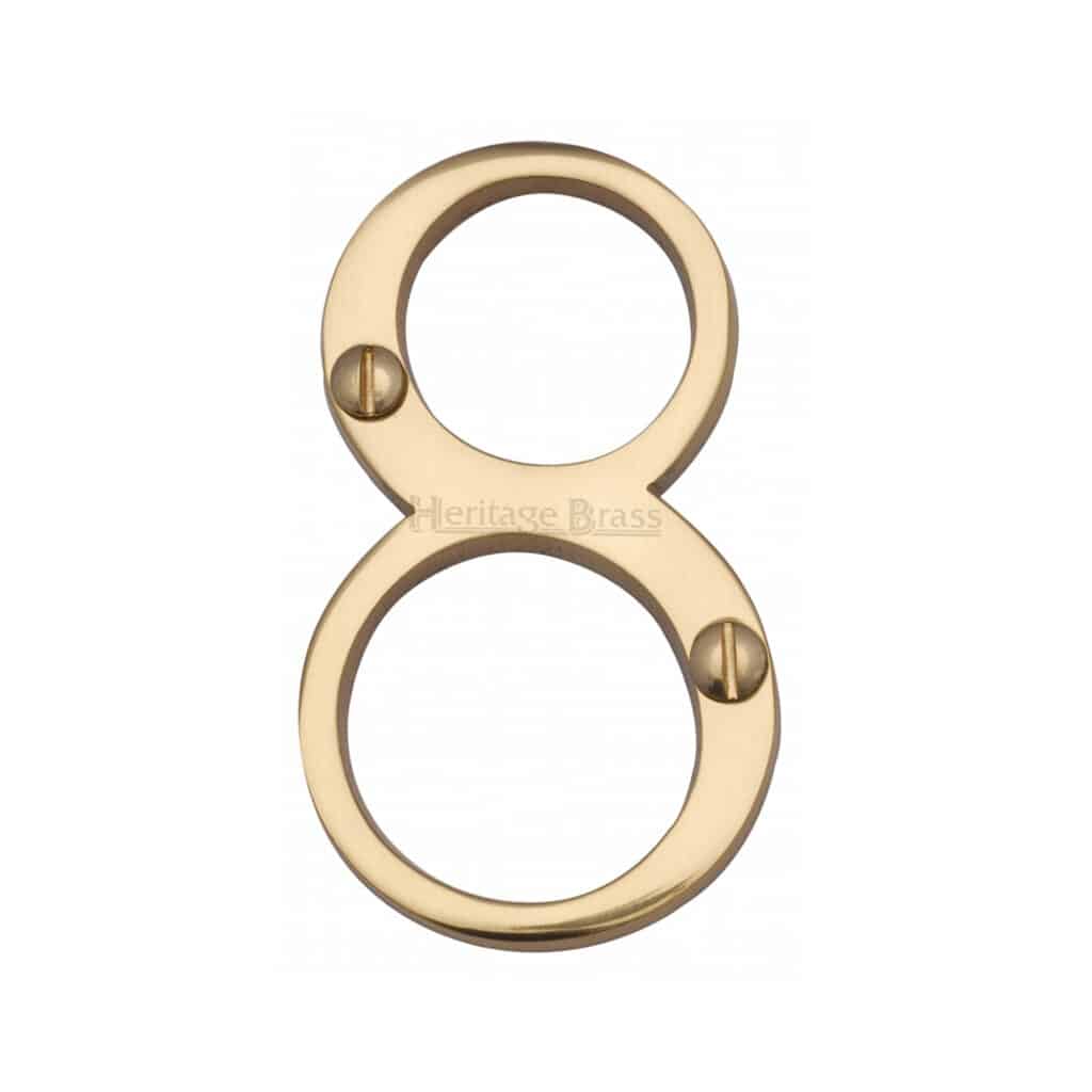 Heritage Brass Numeral 1 Face Fix 76mm (3") Matt Bronze finish 1