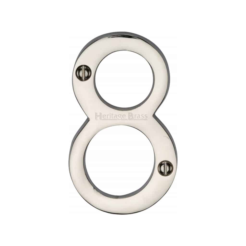 Heritage Brass Numeral 1 Face Fix 76mm (3") Polished Chrome finish 1