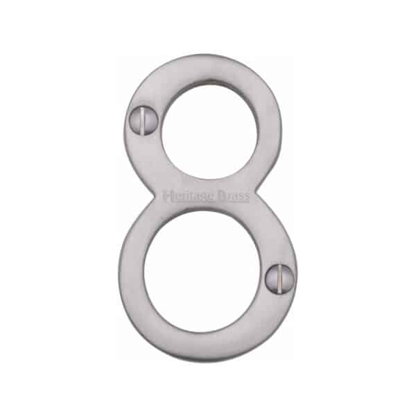 Heritage Brass Numeral 1 Face Fix 76mm (3") Satin Brass finish 1