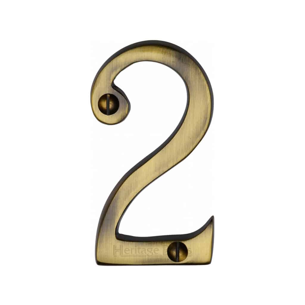 Heritage Brass Numeral 5 Face Fix 76mm (3") Matt Bronze finish 1