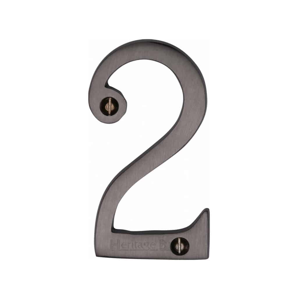 Heritage Brass Numeral 5 Face Fix 76mm (3") Polished Brass finish 1