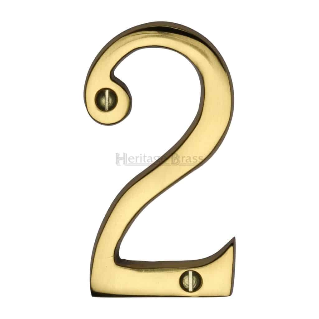 Heritage Brass Numeral 5 Face Fix 76mm (3") Polished Chrome finish 1