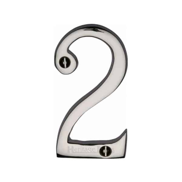 Heritage Brass Numeral 5 Face Fix 76mm (3") Satin Brass finish 1