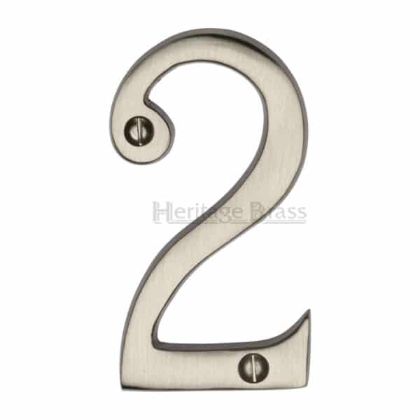 Heritage Brass Numeral 6 Face Fix 76mm (3") Antique Brass finish 1