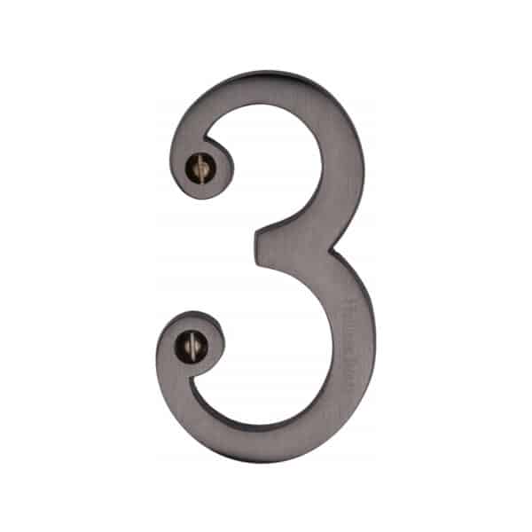 Heritage Brass Numeral 6 Face Fix 76mm (3") Polished Chrome finish 1