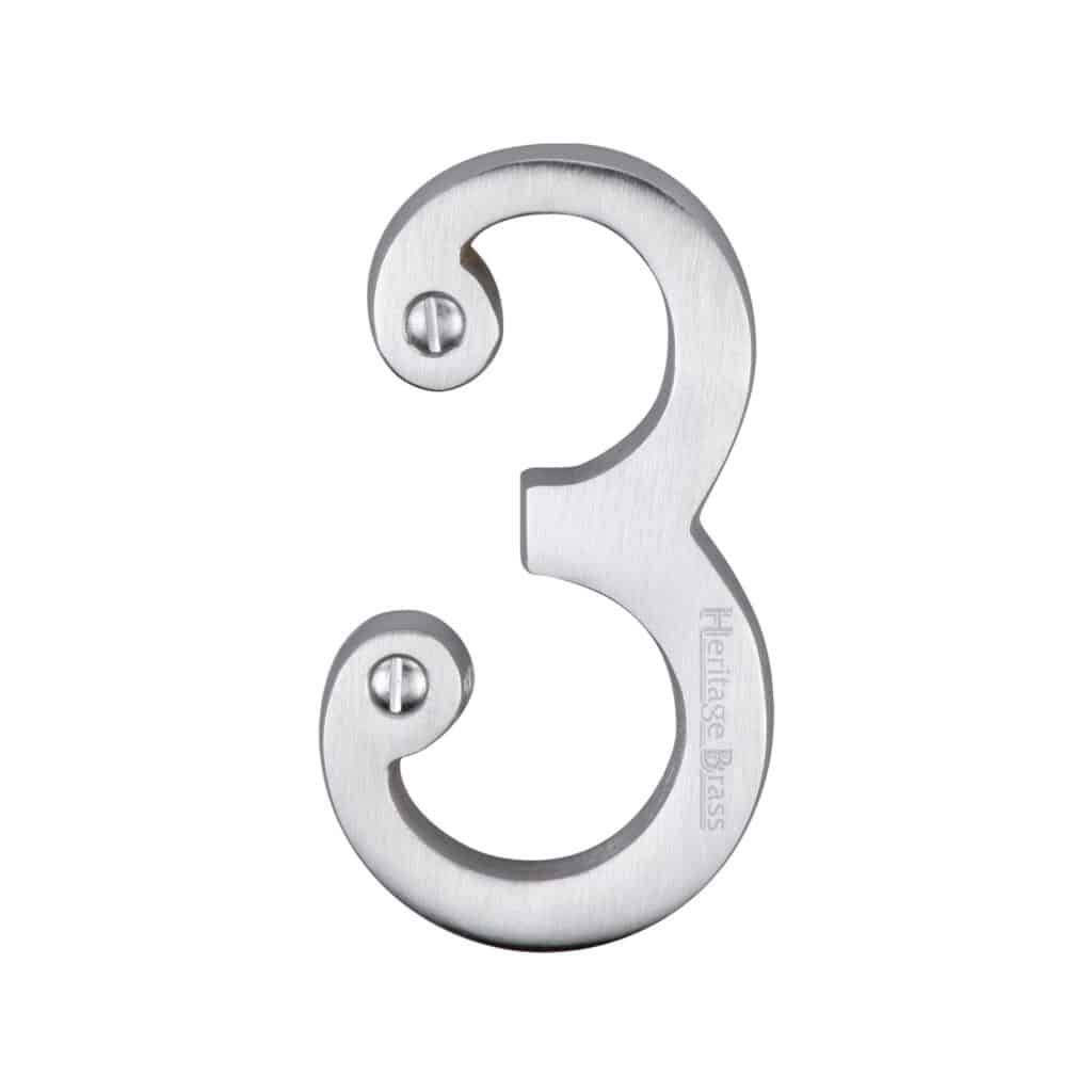 Heritage Brass Numeral 7 Face Fix 76mm (3") Antique Brass finish 1