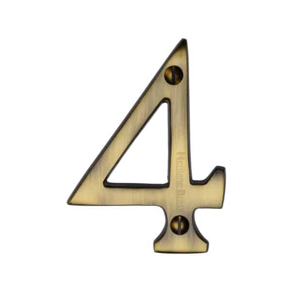 Heritage Brass Numeral 7 Face Fix 76mm (3") Polished Chrome finish 1