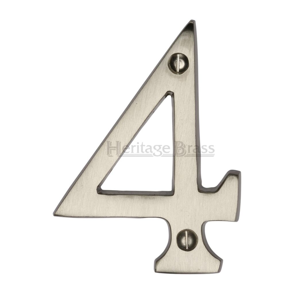 Heritage Brass Numeral 8 Face Fix 76mm (3") Polished Brass finish 1