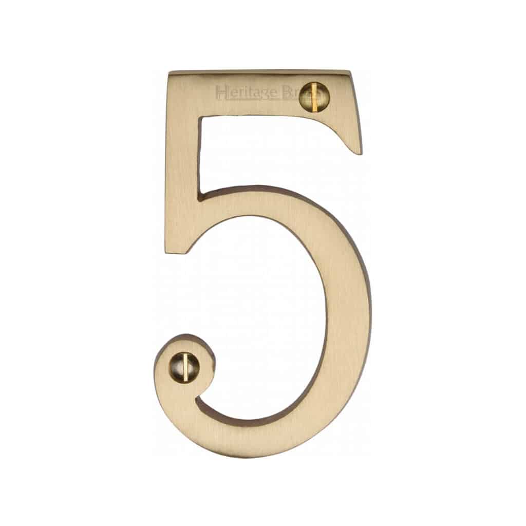 Heritage Brass Numeral 9 Face Fix 76mm (3") Matt Bronze finish 1