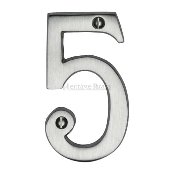 Heritage Brass Numeral 9 Face Fix 76mm (3") Polished Brass finish 1