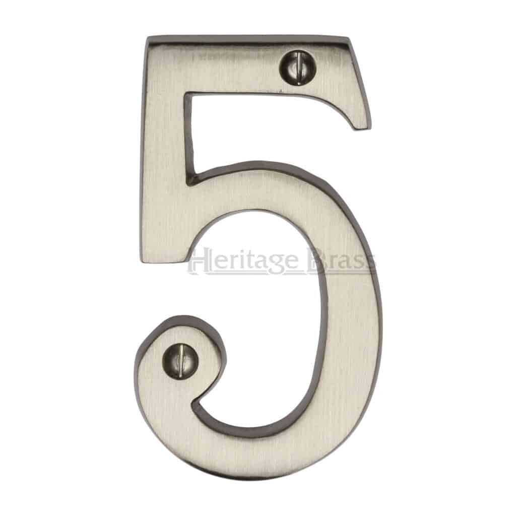 Heritage Brass Numeral 9 Face Fix 76mm (3") Polished Chrome finish 1