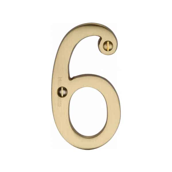 Heritage Brass Alphabet A Pin Fix 51mm (2") Polished Brass Finish 1