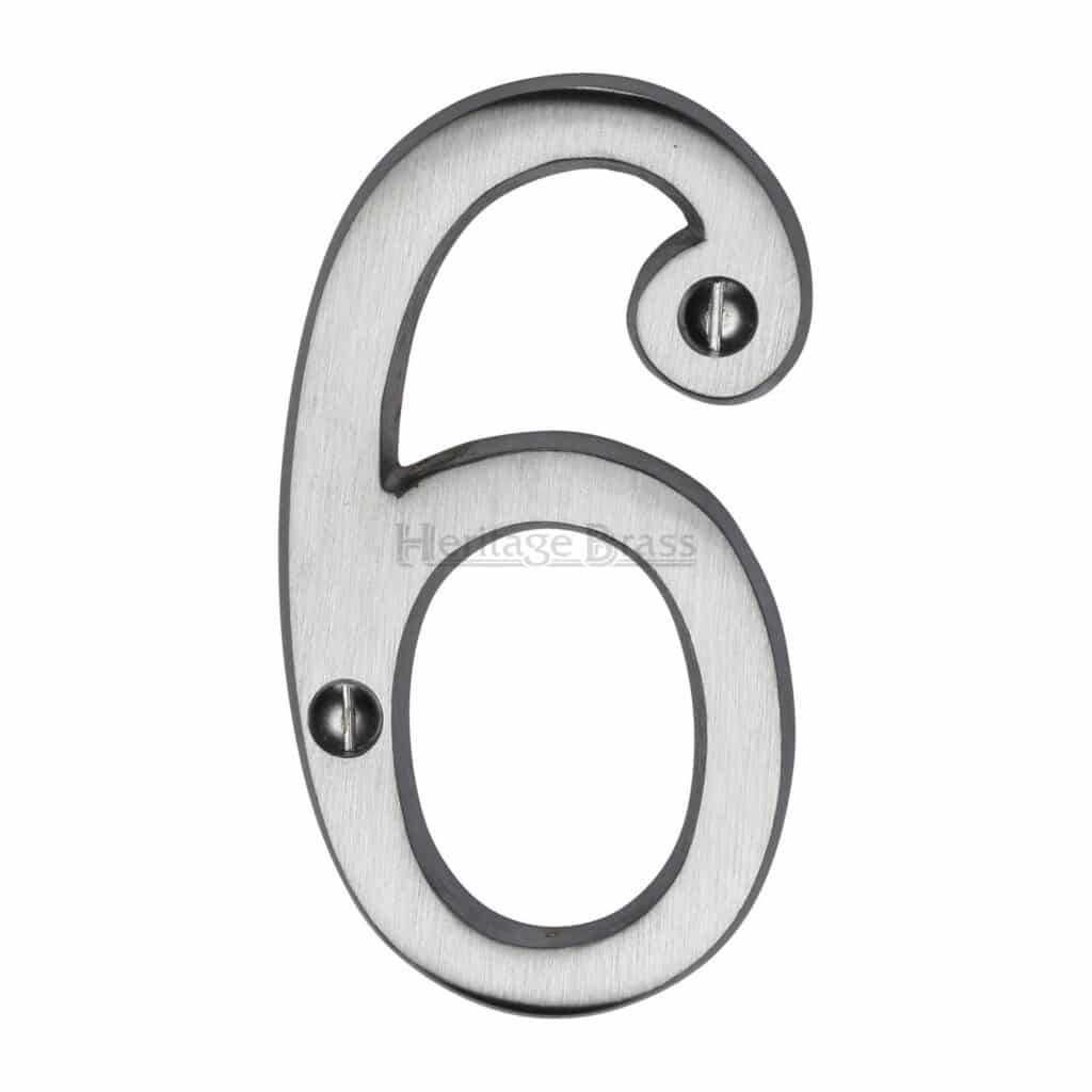 Heritage Brass Alphabet A Pin Fix 51mm (2") Polished Chrome Finish 1