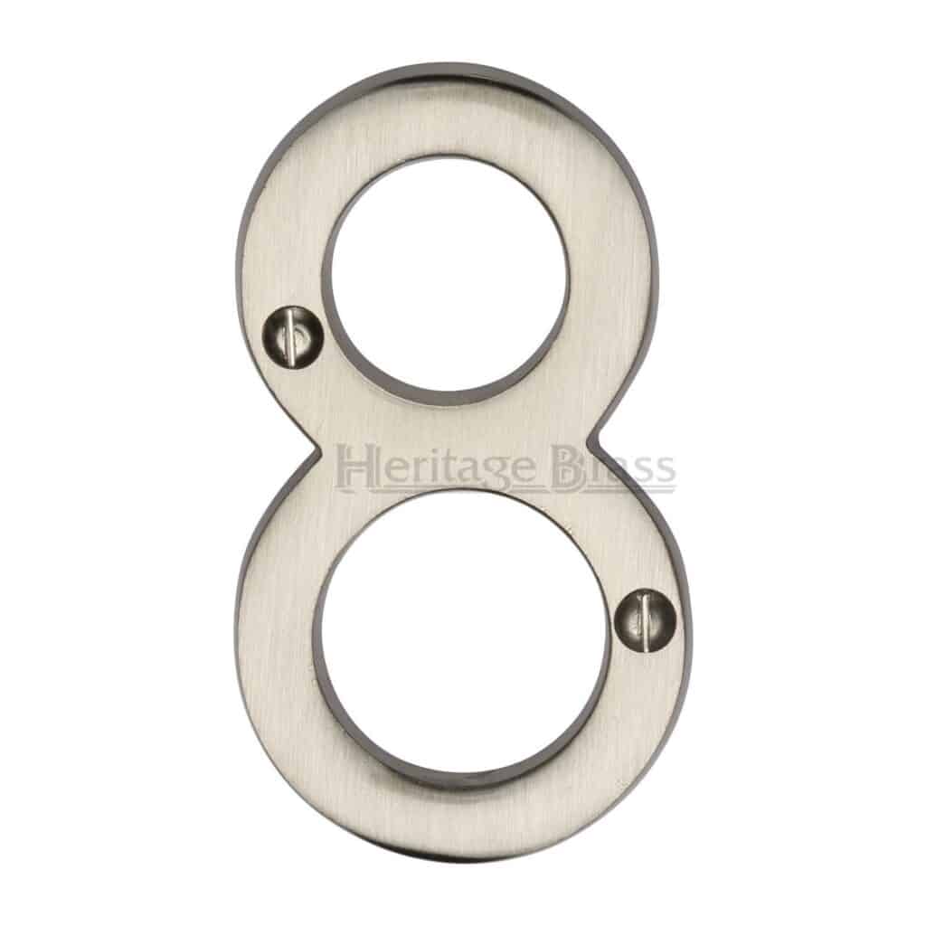 Heritage Brass Alphabet C Pin Fix 51mm (2") Satin Chrome Finish 1