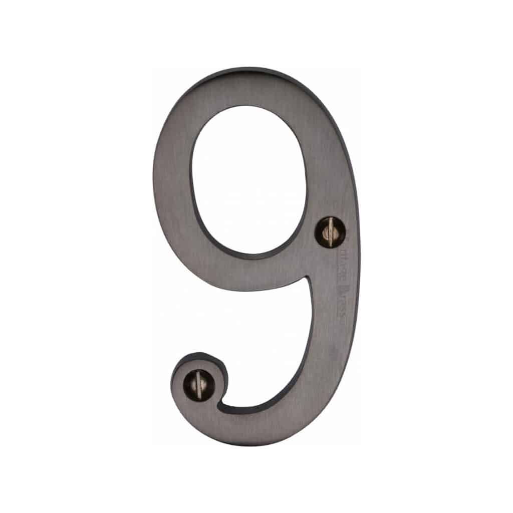 Heritage Brass Alphabet D Pin Fix 51mm (2") Matt Bronze Finish 1