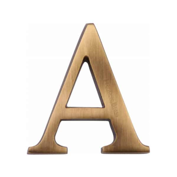 Heritage Brass Alphabet E Pin Fix 51mm (2") Matt Bronze Finish 1