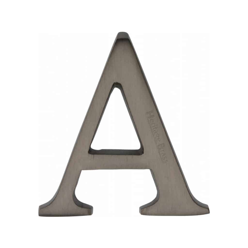 Heritage Brass Alphabet E Pin Fix 51mm (2") Polished Brass Finish 1