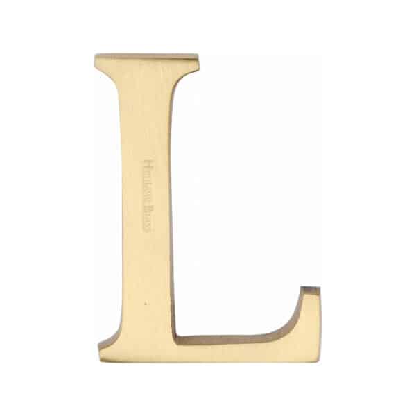 Heritage Brass Alphabet P Pin Fix 51mm (2") Satin Chrome Finish 1