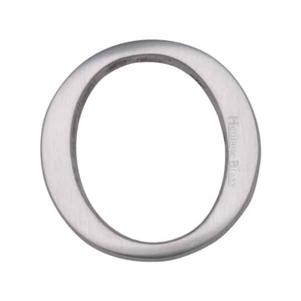 Heritage Brass Alphabet S Pin Fix 51mm (2") Satin Nickel Finish 1