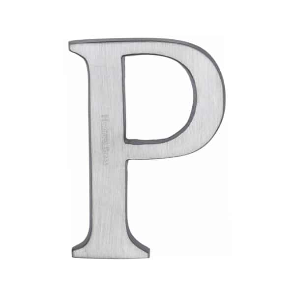 Heritage Brass Alphabet T Pin Fix 51mm (2") Satin Nickel Finish 1