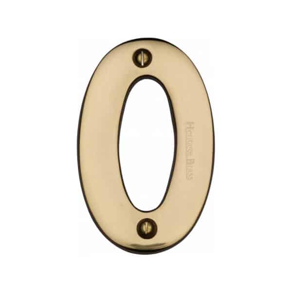 Heritage Brass Numeral 6 Face Fix 76mm (3") Satin Nickel finish 1