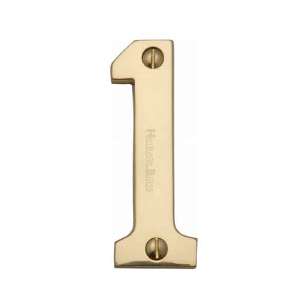 Heritage Brass Numeral 7 Face Fix 76mm (3") Satin Nickel finish 1