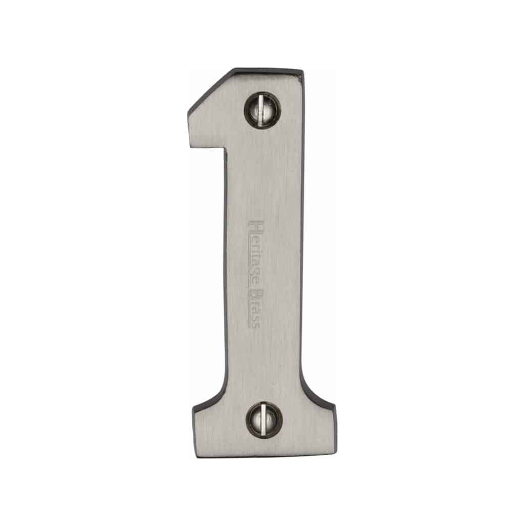 Heritage Brass Numeral 8 Face Fix 76mm (3") Polished Chrome finish 1