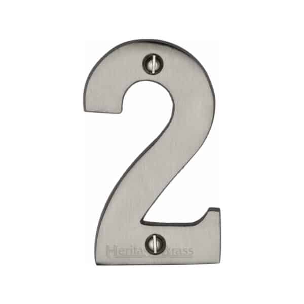 Heritage Brass Numeral 9 Face Fix 76mm (3") Polished Chrome finish 1