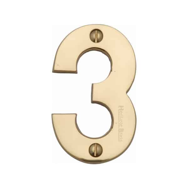 Heritage Brass Numeral 9 Face Fix 76mm (3") Satin Nickel finish 1