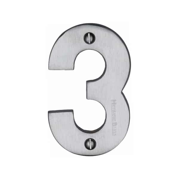 Heritage Brass Numeral 0 Face Fix 51mm (2") Matt Bronze finish 1