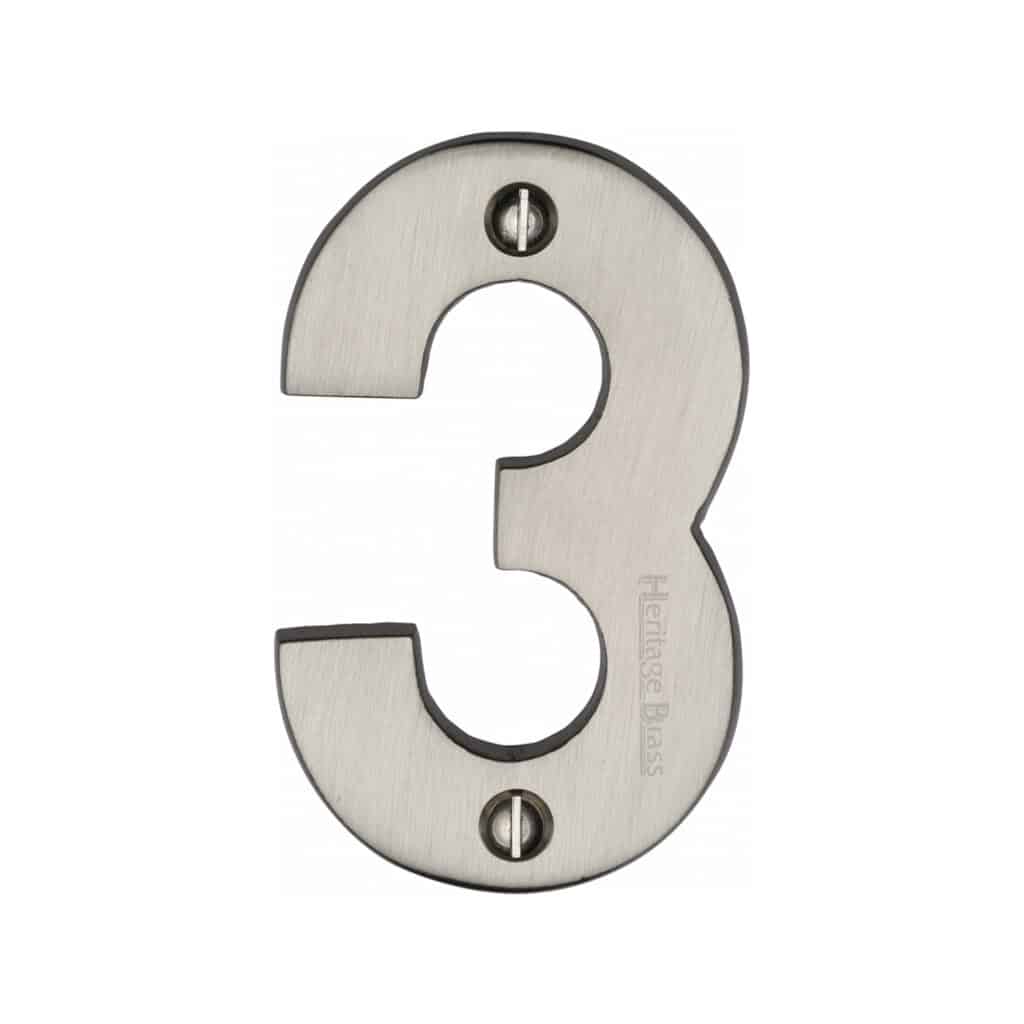 Heritage Brass Numeral 0 Face Fix 51mm (2") Polished Brass finish 1