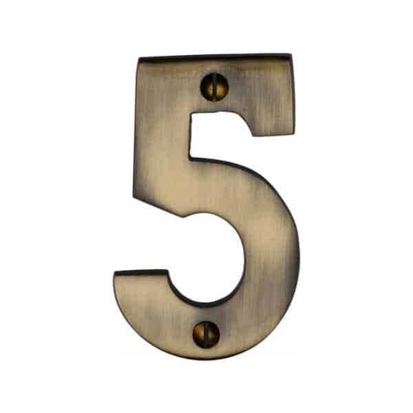 Heritage Brass Numeral 1 Face Fix 51mm (2") Antique Brass finish 1