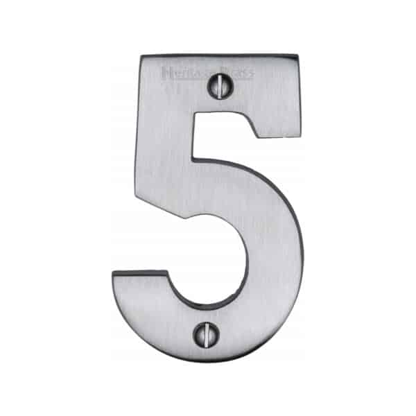 Heritage Brass Numeral 1 Face Fix 51mm (2") Polished Chrome finish 1