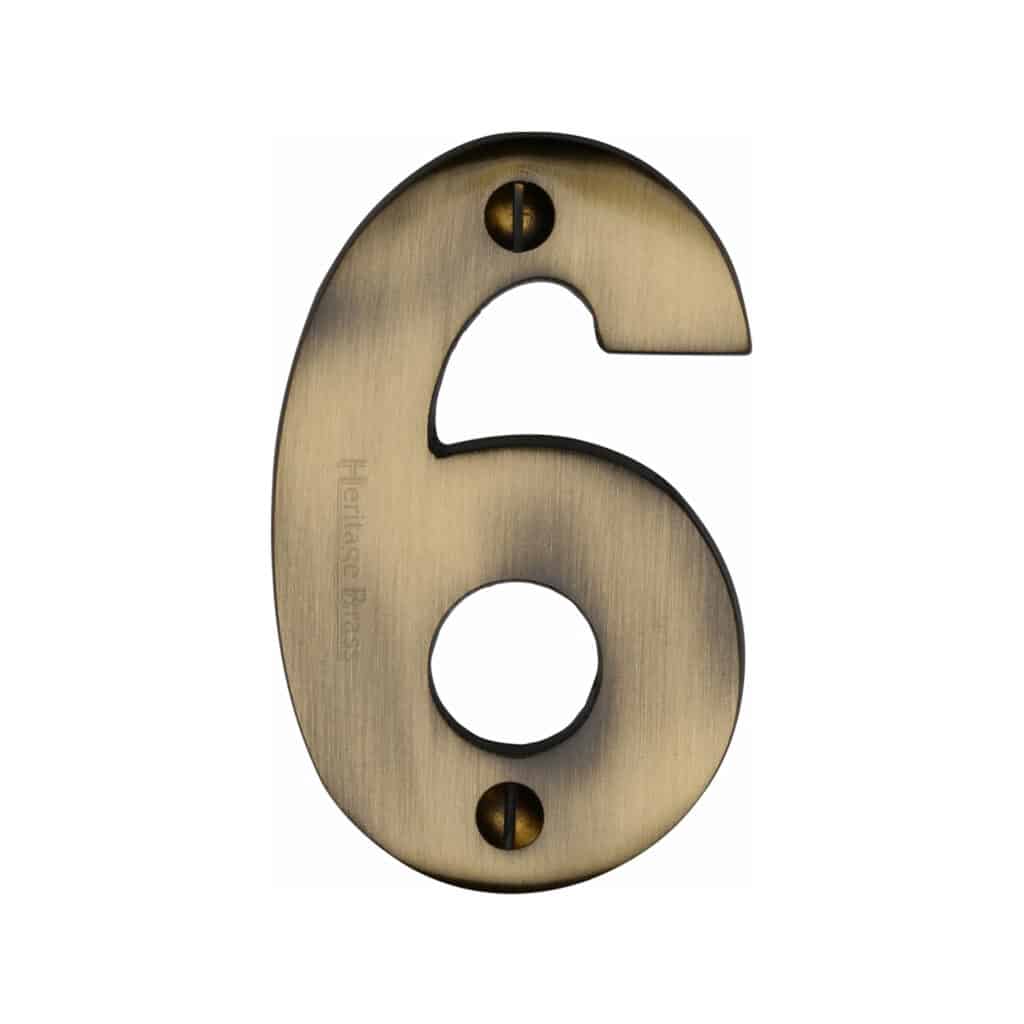 Heritage Brass Numeral 1 Face Fix 51mm (2") Satin Brass finish 1