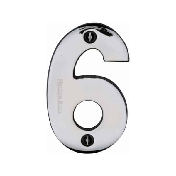 Heritage Brass Numeral 1 Face Fix 51mm (2") Satin Nickel finish 1