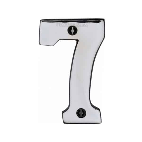 Heritage Brass Numeral 2 Face Fix 51mm (2") Polished Nickel finish 1